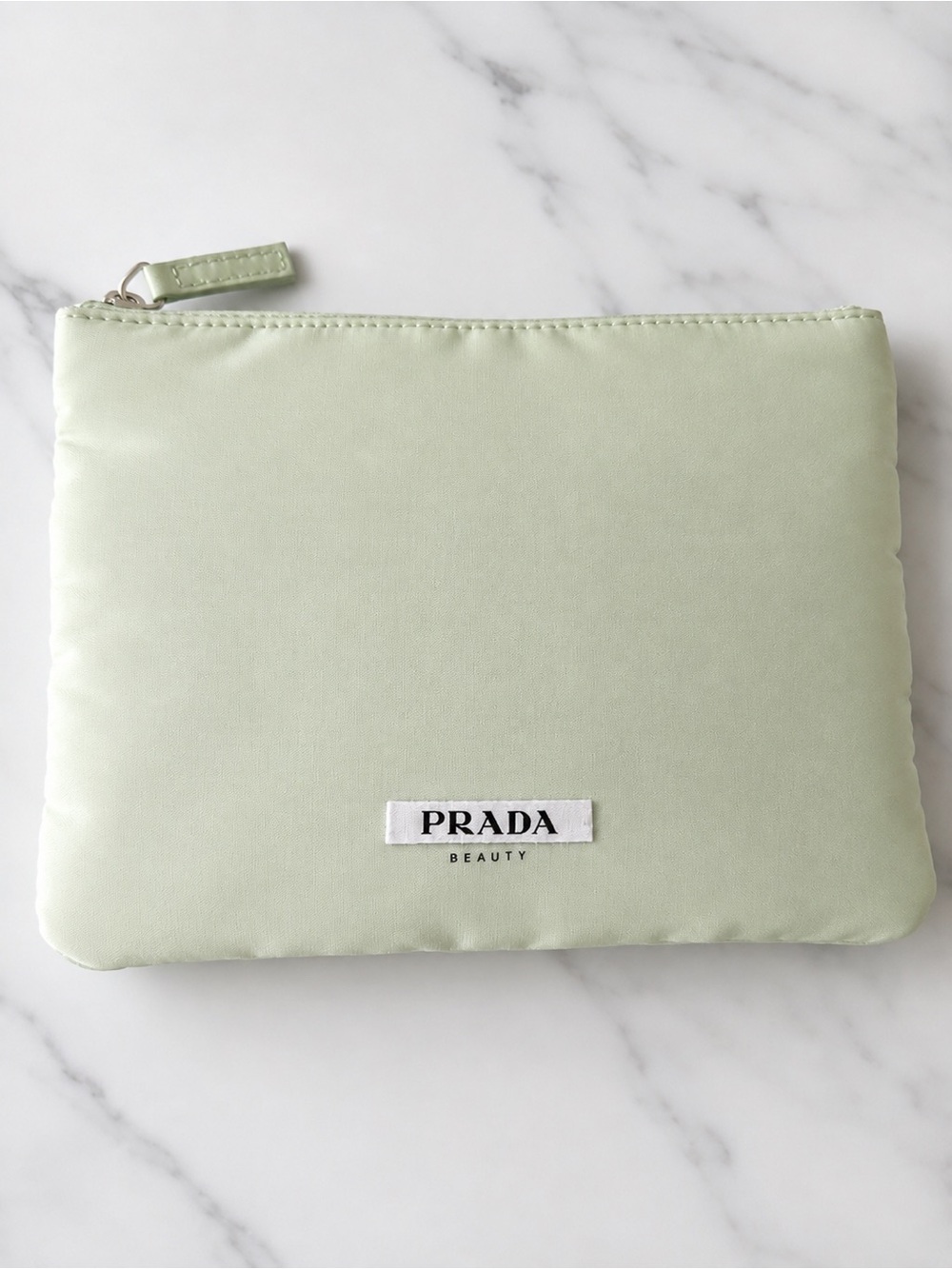 Prada Light Mint Nylon Cosmetic Pouch